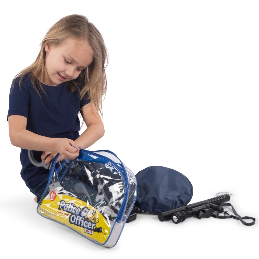 WizKidz Police Toys Set with Police Baton Handcuffs Toy Gun Police Hat for Kids Role Play Dress Up Pretend Play Accessories Gift 5