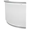 Reception Desk LED Illuminated Curved Reception Desk Area Counter Round Reception Desk 4
