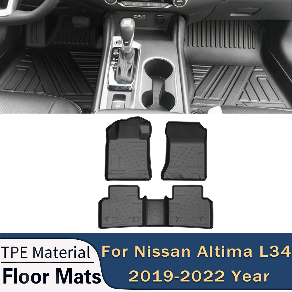For Nissan Altima L34 Gen6 20192023 Car Floor Mats AllWeather Foot