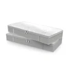 2 Pack Foldable Under Bed Bags Large Under Bed Storage Boxes Thick Breathable Underbed Clothes Storage Bags Zippered Organizer 2
