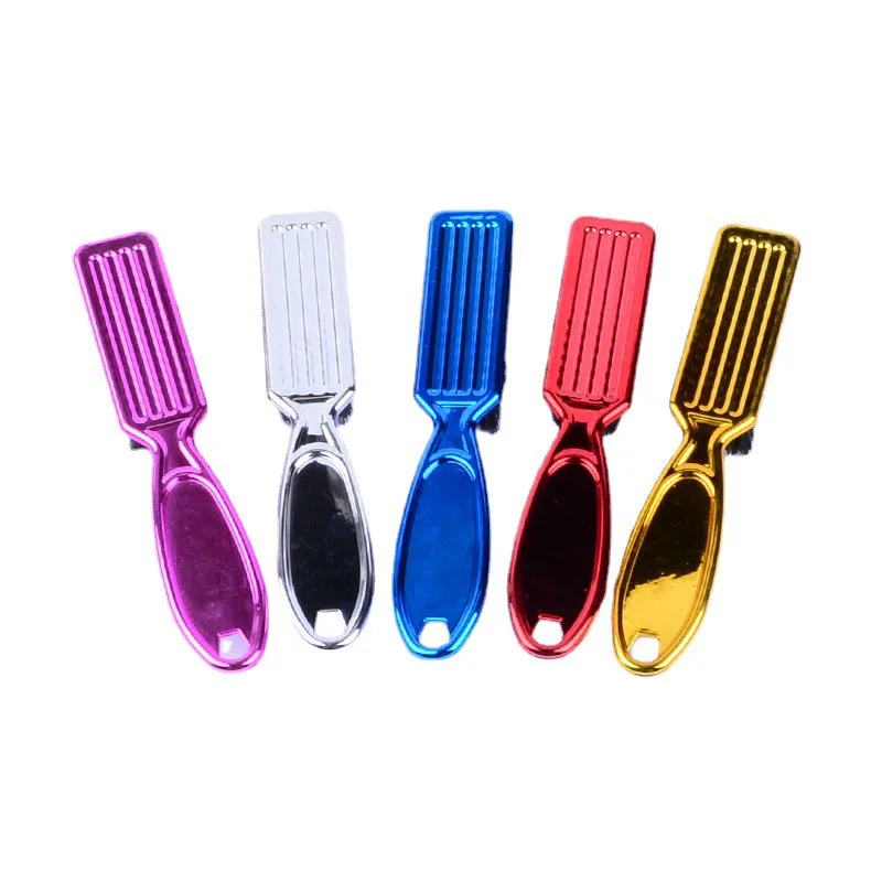 ستة ألوان فرشاة تسريح فرشاة تصفيف اللحية الصغيرة المهنية حلاقة اللحية فرشاة الحلاق خمر نحت تنظيف فرشاة