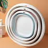 Travel Big Washbasin Folding Washbasin Folding Washbasin Portable Household Compression Basin For Student Dormitory 2