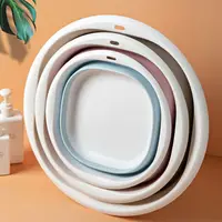 Travel Big Washbasin Folding Washbasin Folding Washbasin Portable Household Compression Basin For Student Dormitory 2