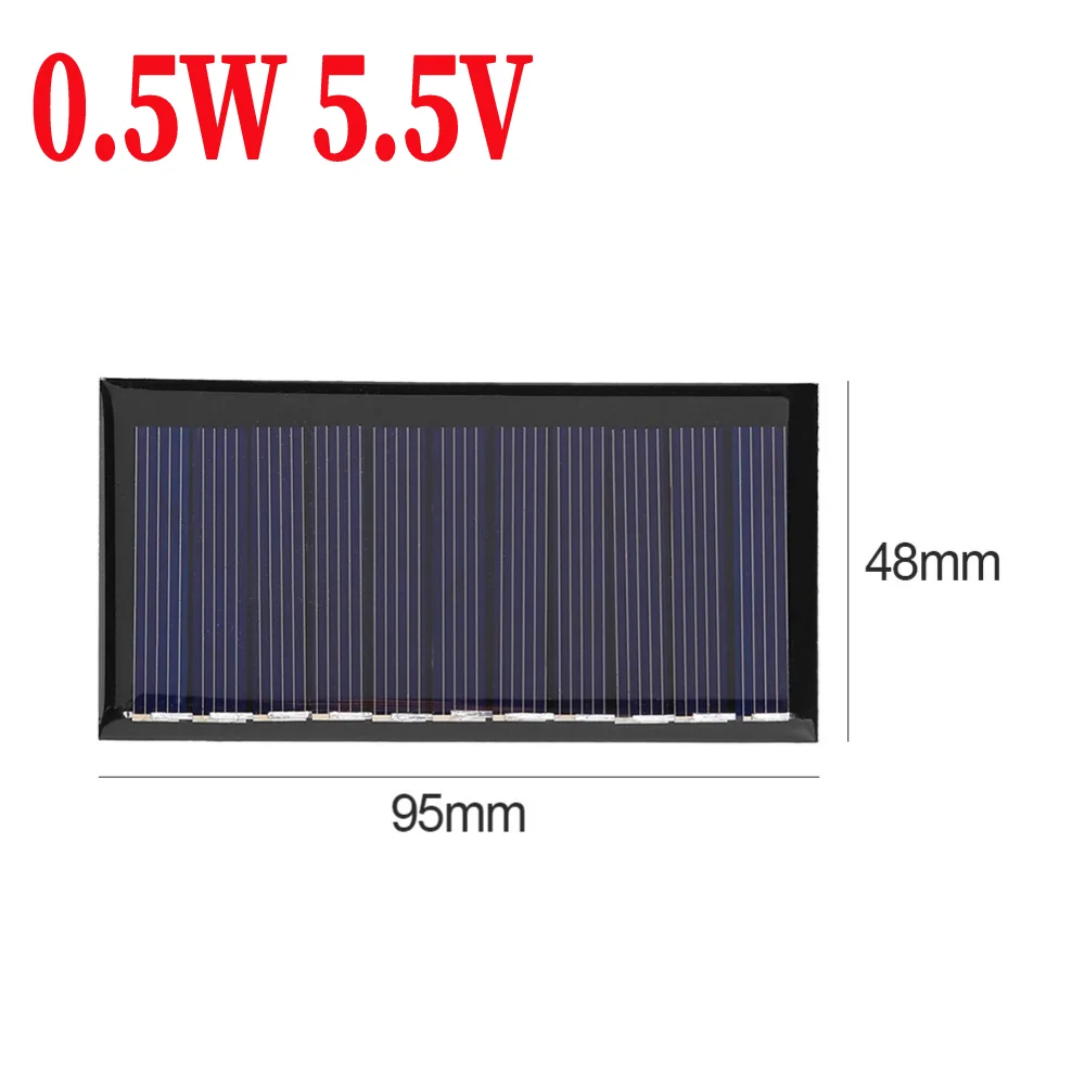 ตัวเลือกสินค้า โซลาร์เซลล์ DIY ชาร์จมือถือ 5V 3W/2W/1.5W