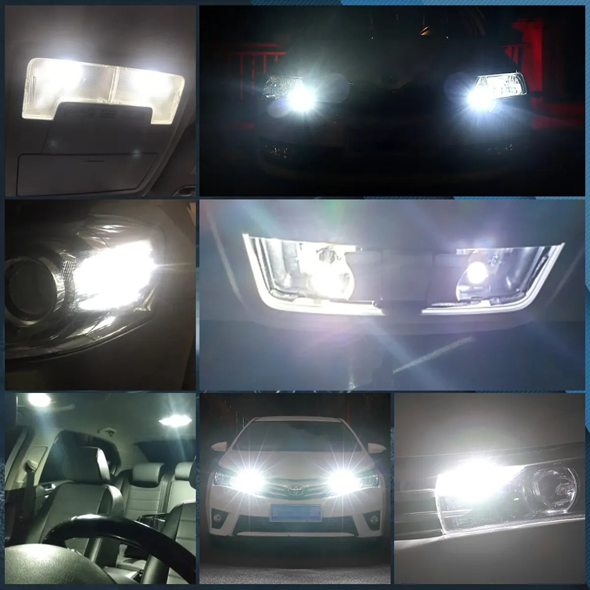 20PCS T10 W5W LED Canbus 3014 24SMD   194 168 T10 LED ڵ ׸ Ǳ   12v   6000k