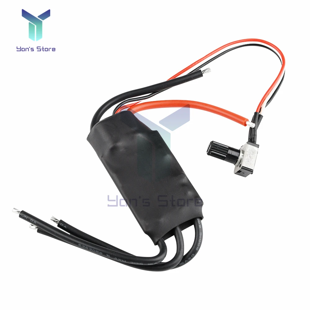 Stepper Motor Driver DC Motor Driver Motion Controller Board DC 7-24V 200W 1000W BLDC 3-Phase Brushless Motor Driver Hallless DC Motor Drive Board With Potentiometer Support PLC 0-5V Input