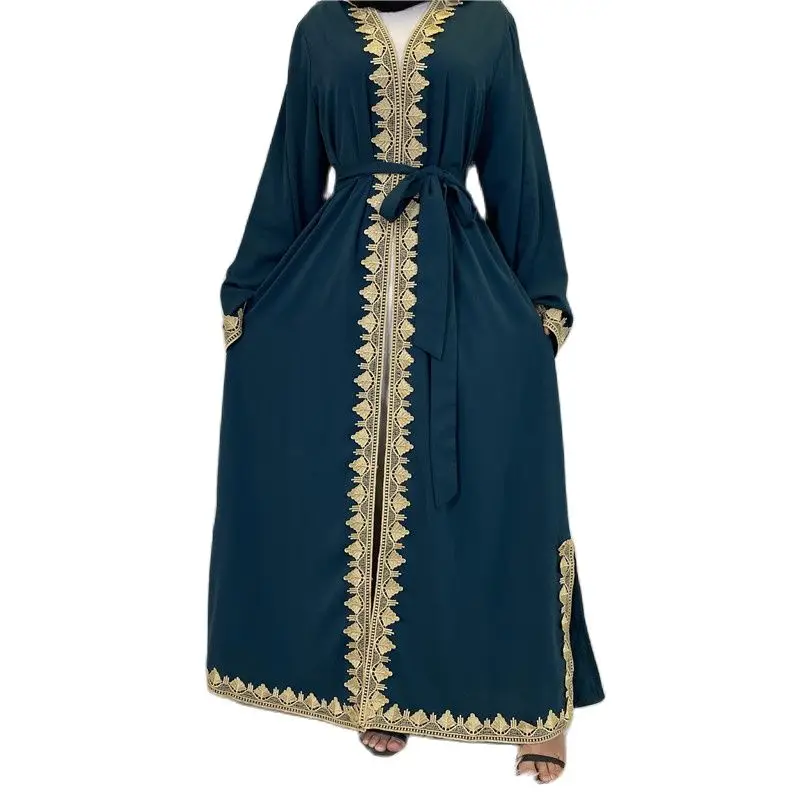 

Open Abaya Dubai Muslim Kimono Cardigan Robes Longue Musulmane Femme Arabic Dress Abayas For Women