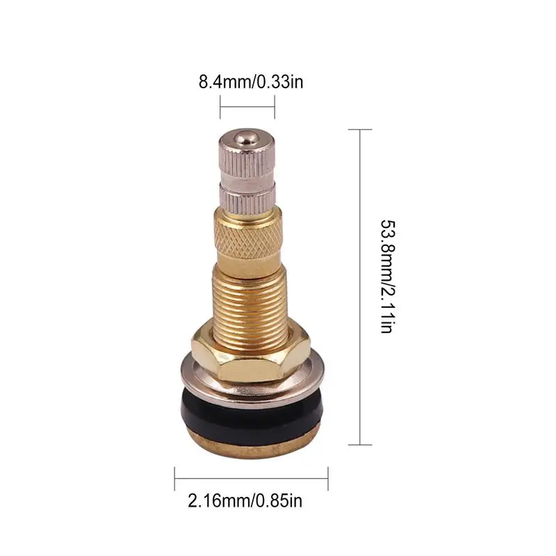 Tubeless Valve Stem Brass TR618A Agriculture Valve Stem Tire Tools Tire Valves Tire Stem Tire Valve Stem Caps for Tractor Use