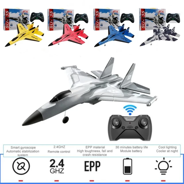 SU35 RC Fighter Drone Brinquedos para Crianças, Aeronaves de Quatro Eixos, Controle  Remoto, Avião, Voo Fácil, Acrobacia, Tumbling 360 °, 2.4G, 4CH - AliExpress