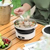 220V 1.2 L Electric Cooking Pot Portable Multi Cooker Dormitory Travel Folded Rice Cooker Split Hot Pot Electrical Capabilities 3