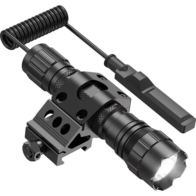 Tactical Flashlight 1200 Lumen LED Weapon Light with Picatinny Rail/Mlok Mount for Outdoor and Pressure Switch Included