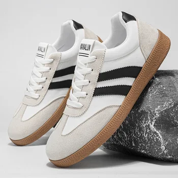 A Pair of Skateboard Shoes, Shoes for men,German Training Shoes, Men's tennis shoes,Men'S Fashionable Sports And Leisure Shoes, 1