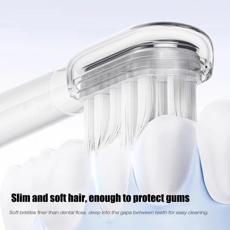 Laifen LFTB01-P / LFTB01-A / LFTB01-S 소닉 전동 칫솔용 4/8PCS 교체용 브러시 헤드 부드러운 강모 진공 밀봉