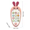 Kids Toy Phone Toddler Cell Phone And Kids Phone Toy Colorful Musical Kids Play Phone Educational Carrot Shaped Toy For Early 6