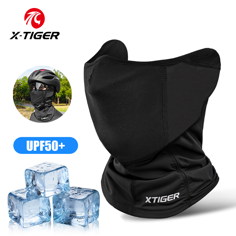 X-TIGER Summer Ice Silk Cycling Mask Breathable Sunscreen Scarf Outdoor Sports Cycling Fishing Bicycle Motorcycle Mask