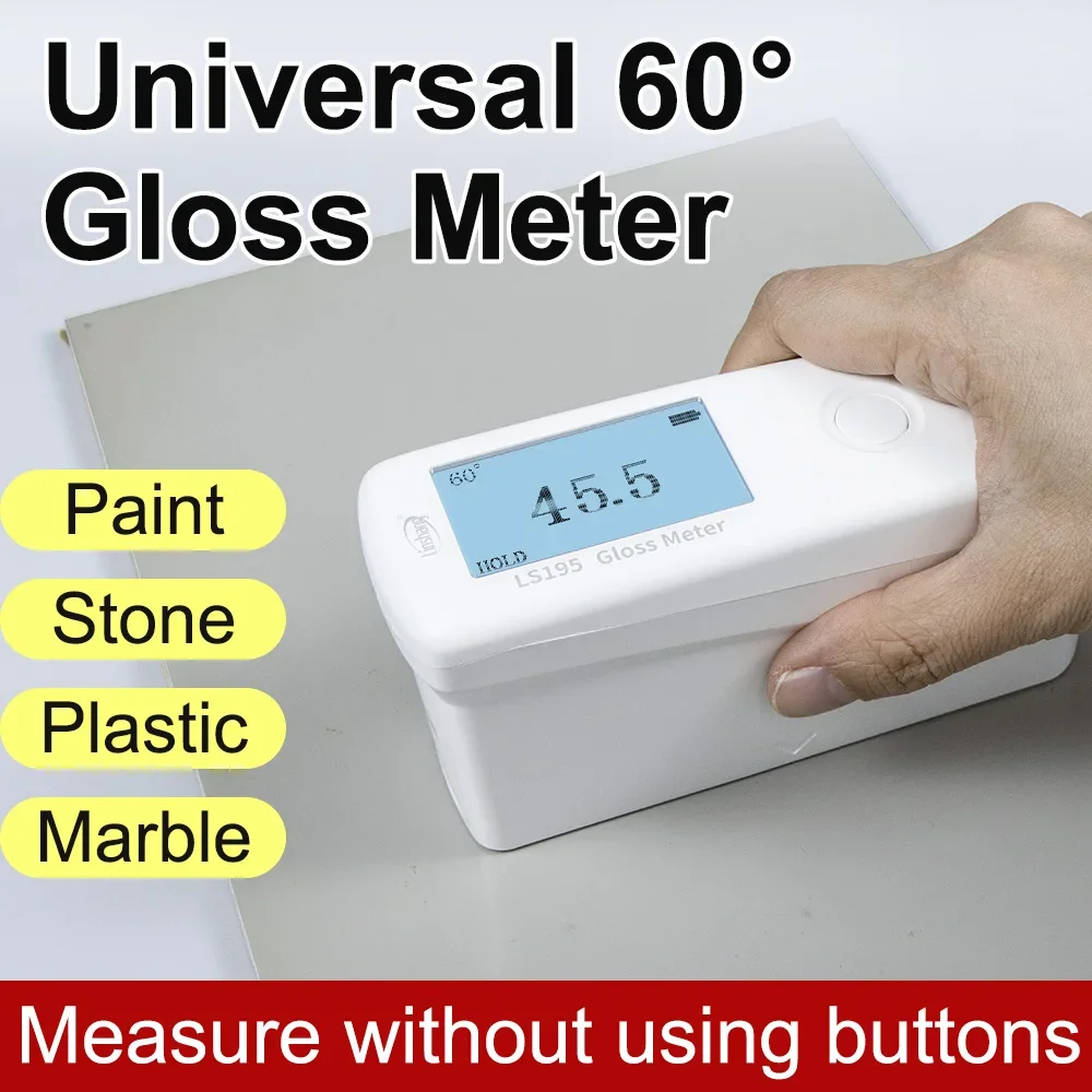 Gloss Meter Glossmeter Car Glossmetre Glosmeter LS195 Angle 60&deg; Easy Operation Software QC Mode High Precision CNAS Rechargeable