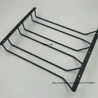 Black Metal Wine Glasses Holder Wall Mount for Kitchen Bar Wine Glass Hanger Cup Rack Stemware Hanging Cupboard Organizier 1