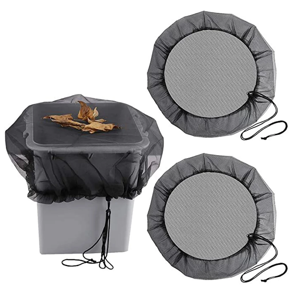 

3pcs Polyester Bugs And Dirt Out Of Rain Tank Fallen Leaf Filter With Materials Easy To Replace black 95cm