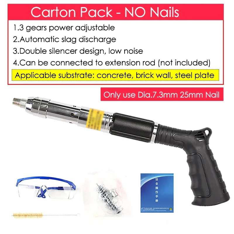 100 Pieces Of M8 Nut Nail Kit, Fire Nail Round Nail With Threaded Circular Integrated Nail Wall Fixing Tool Fixing Groove Fixture