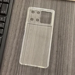 Transparent Black TPU Soft Phone Case, Silicone Protective Back Cover Shell for Cubot P90 (Clear)