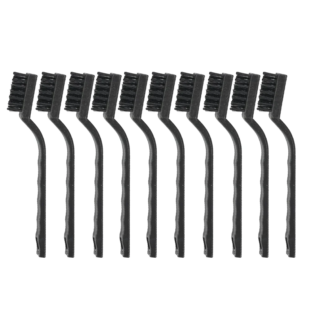 Cleaning Brush Mini Brush Mini Brush Set 10pcs 7-Inch Mini Brushes Nylon Brush Mini Cleaning Rust Removal Industrial Brush Scrubbing Polishing Hand Tools