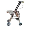Shopping Cart with Seat, Leisure Car, Elderly Four Wheeled, Light and Foldable Portable Shopping Cart 1