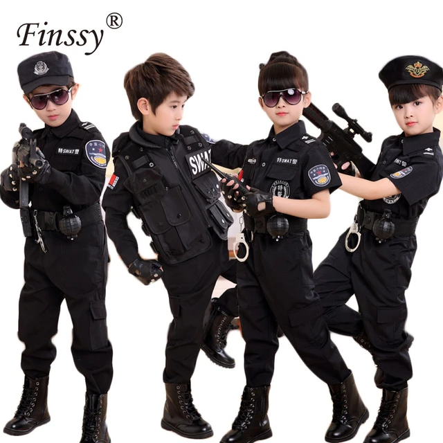 S.W.A.T. Polizist - Kostüm für Kinder Gr. 98