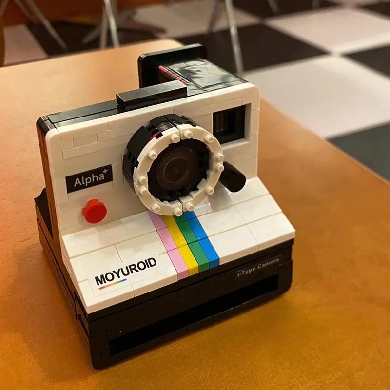 593/802PCS Vintage Camera Model Building Block Toy Kids Educational Assembly Set Birthday Gift Creative Retro Photography Decor