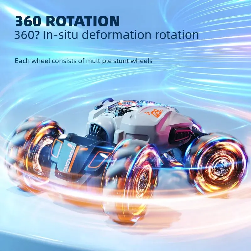 RC 자동차 크로스 보더 핸드 제스처 감지, 4 륜 구동 트위스트 자동차 스프레이 라이트 스턴트 소년 장난감 모델