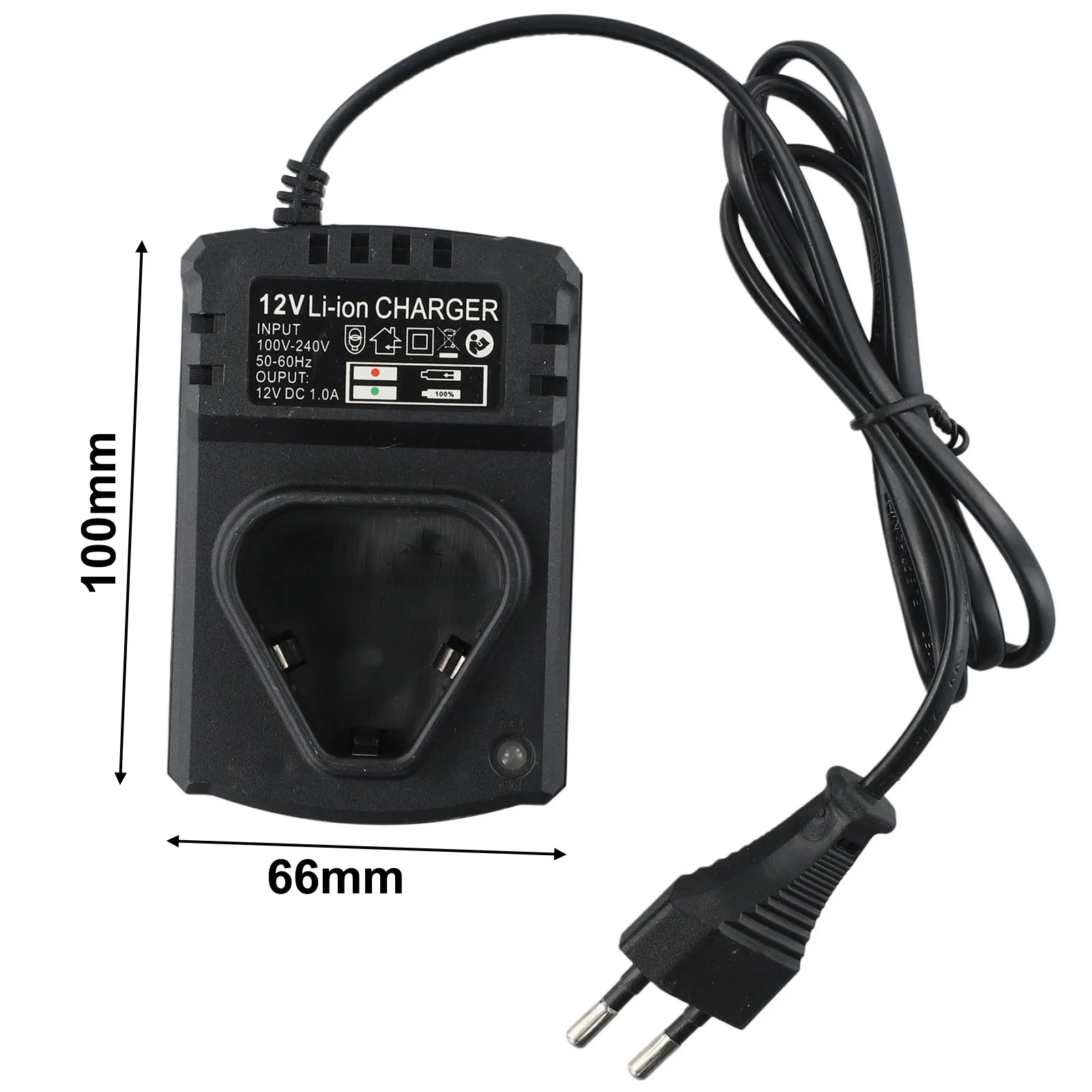 Power Tool Part DC US/EU Li-ion Rechargeable Charger Support 110-240V Black For Electrical Lithium Drill 12V Lithium Screwdriver