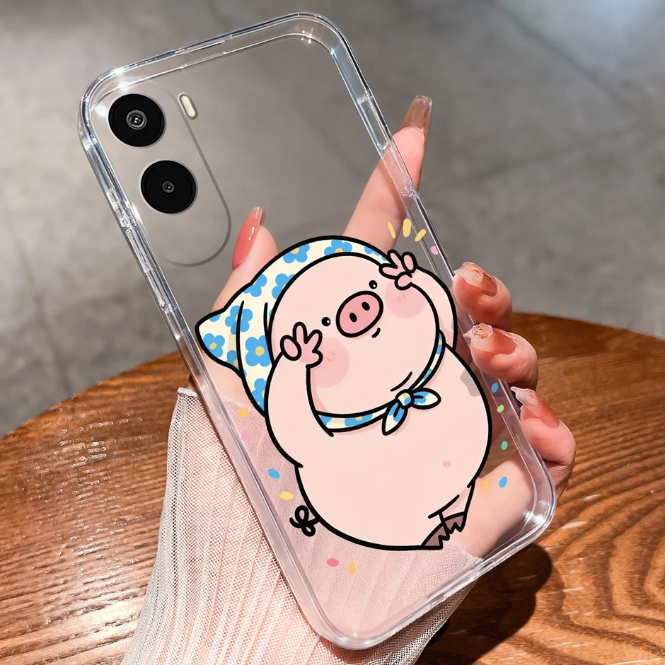 Cartoon Sweet Bowknot Antifouling Anti-Drop Clear Protective Case