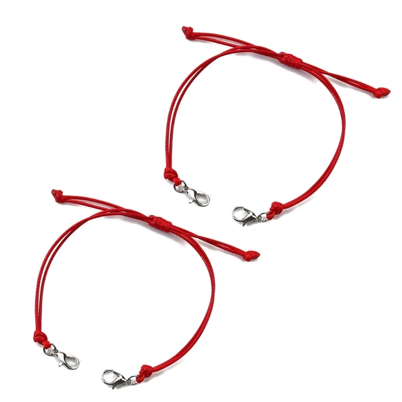 50 Braccialetti Regolabili In Corda Cerata Colorata - Semilavorati Con Anelli Per Creare Gioielli Fai Da Te - 3