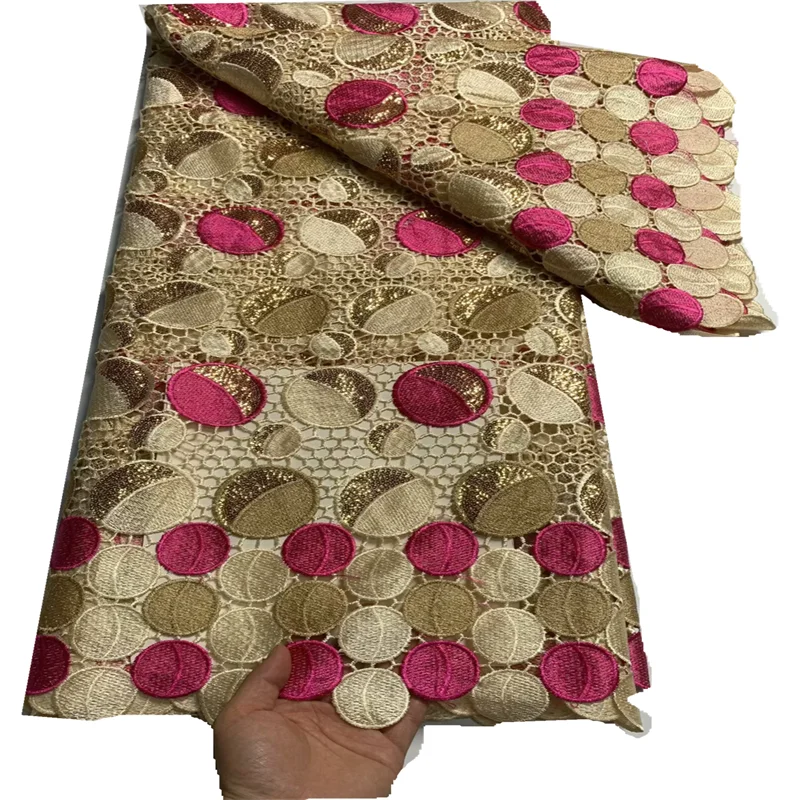 

2023 новейшая швейцарская вуаль кружева в Швейцарии Африканская Хлопковая кружевная ткань для шитья Женская Свадебная вечеринка FT935