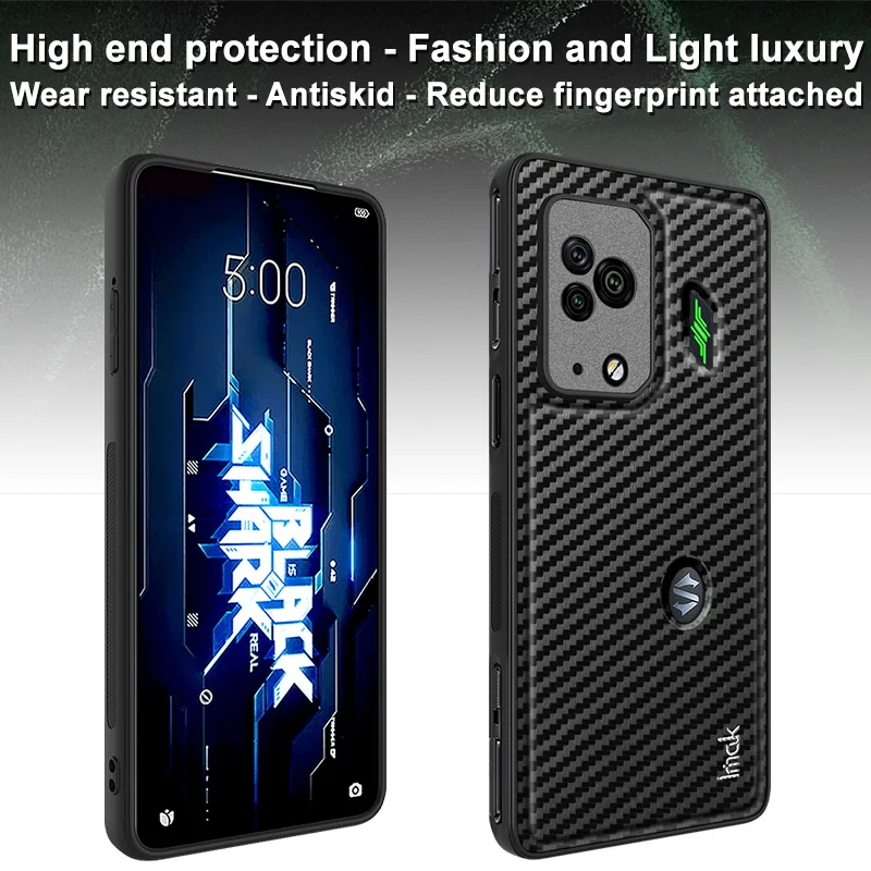 IMAK Back Case For BlackShark Black Shark Pro Carbon Fiber