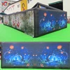Fast Shipping 10x5m Full Printing Inflatable Haunted House Maze Tag With Roof for Halloween 4