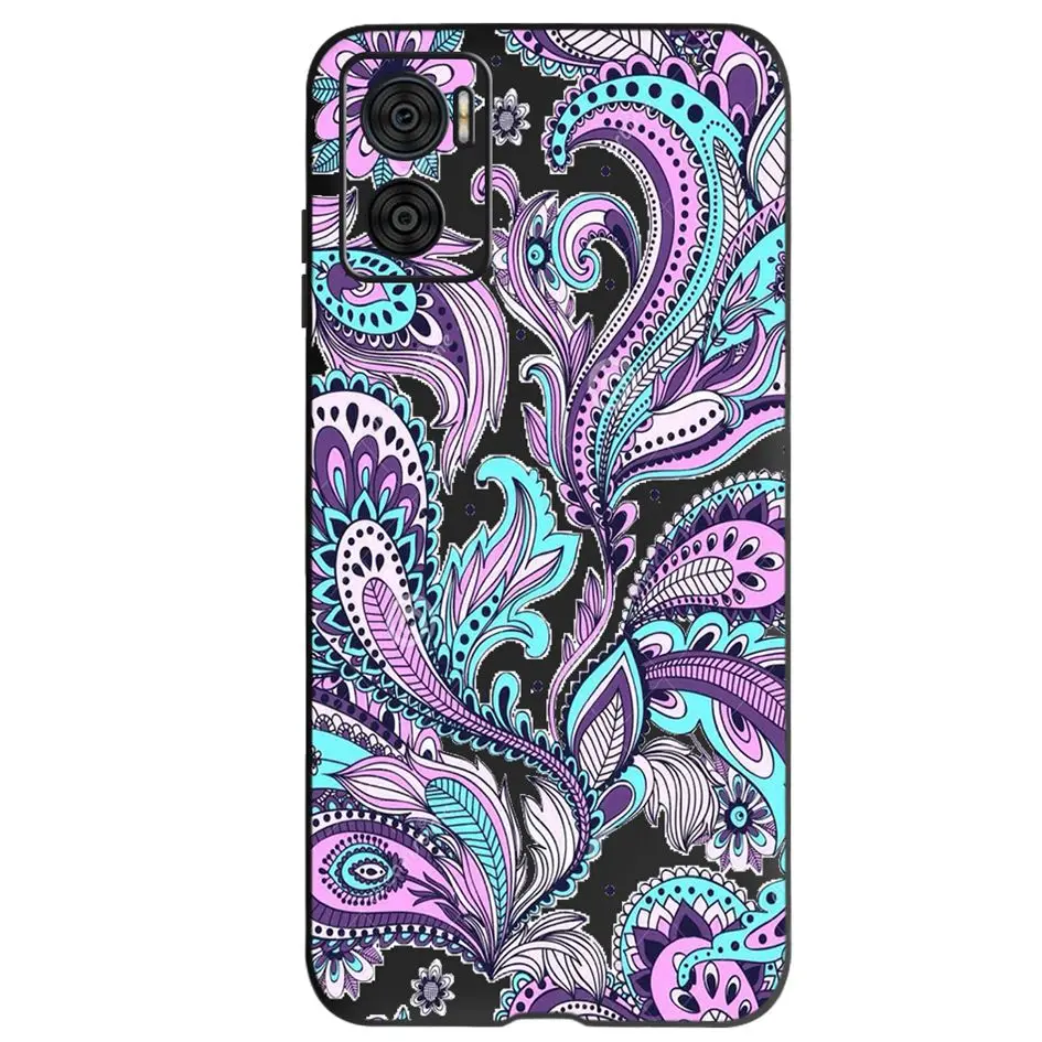 Elegant Flower Butterfly Soft Phone Case for Motorola Moto E Series
