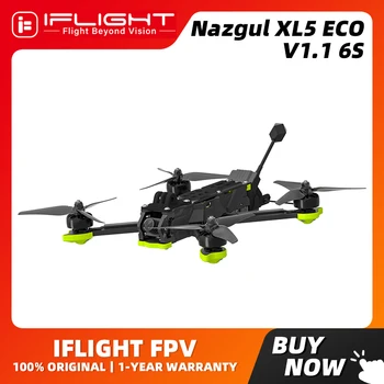 IFlight Nazgul XL5 ECO V1.1 6S Drone analogico BNF con BLITZ 5.8G 1.6W VTX BLITZ ATF435 E55S Stack XING-E Pro 2207 1800KV Motori