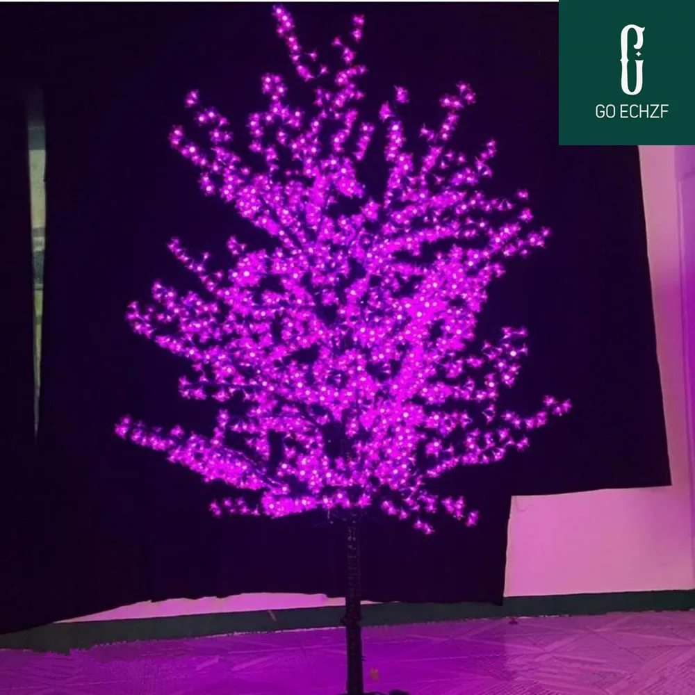 

LED Artificial Cherry Blossom Tree Light Christmas Light 864pcs LED Bulbs 1.8m 6.5ft Height 110 220VAC Rainproof Outdoor Use Fre