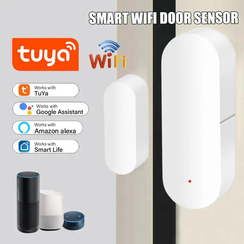 

Wifi Door Sensor Smart Life Magnetic Alarm Detector Sensor Window Sensor Alarm Tuya Smart Wifi Magnetic Detector Anti Stranger