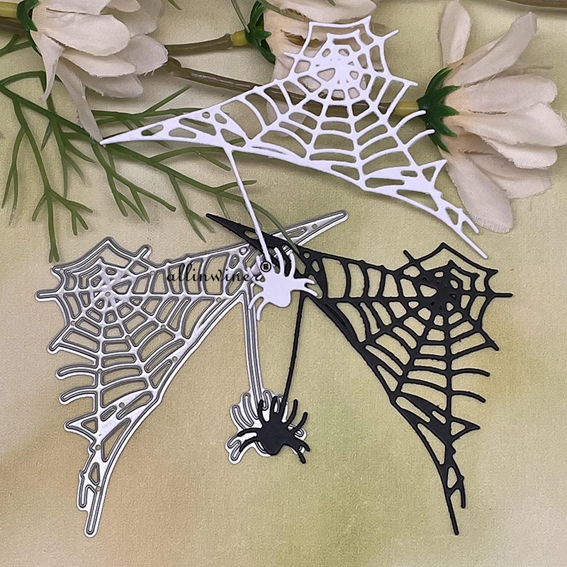 Halloween Spider Cutter Couteau Pochoir Cobweb Metal Cutting Dies Funny  Decor Diy