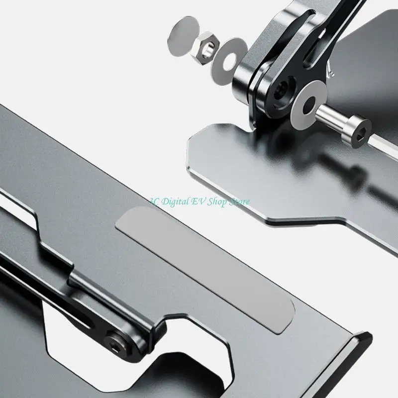 E74D Laptop-Ständer aus Aluminium, ergonomisch, verstellbar, für Laptops als 17 Zoll – Detail 7