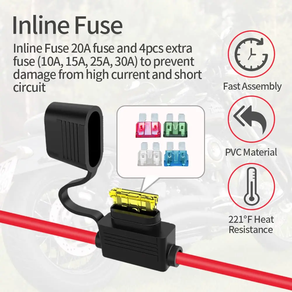 10AWG 3.3FT SAE 커넥터 배터리 악어 클립-SAE 퀵 릴리스 어댑터-악어 클립 퀵 디스커넥트 케이블