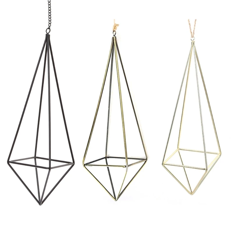 

Подвесной металлический держатель для растений с цепочкой для декора клетки папоротника для домашнего офиса