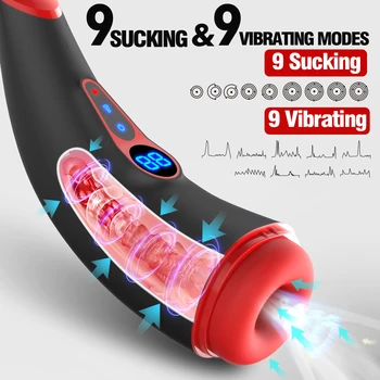 Automatic Male Masturbator Sucking Machine Vibrating Heating Men Masturbation Goods Blowjob Adult Supplies Sex Toy for Men