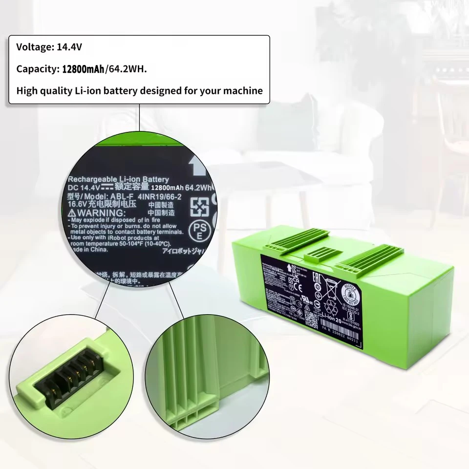 I7 14.4V 5200mAh i7 バッテリー交換用 iRobot ルンバ e および i