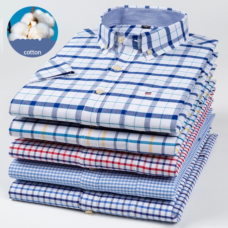 

Рубашка мужская с длинным рукавом, в клетку, 4XL/5XL/6XL/7XL