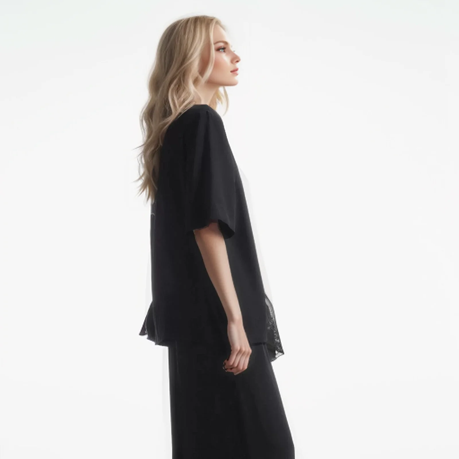 Cos Lris women's 2024 summer new casual and versatile standard fit mid-sleeve silk satin texture suit jacket 1229507001