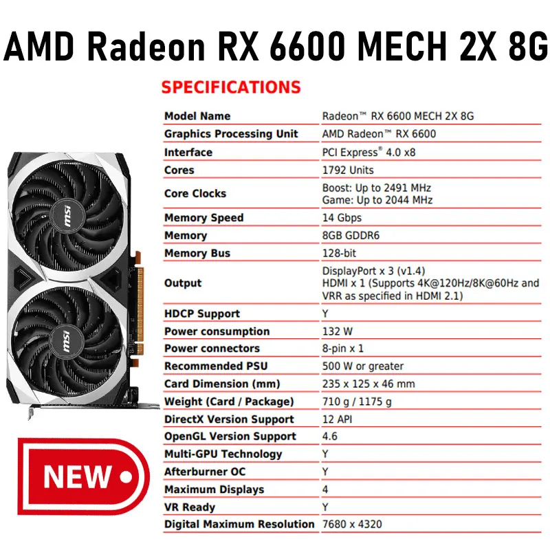 シューズ(男性用) Newbalance Fresh Foam X 1080 v14 27.5cm ベンチテスト動作確認済】Radeon rx6600 MECH 2X MSI