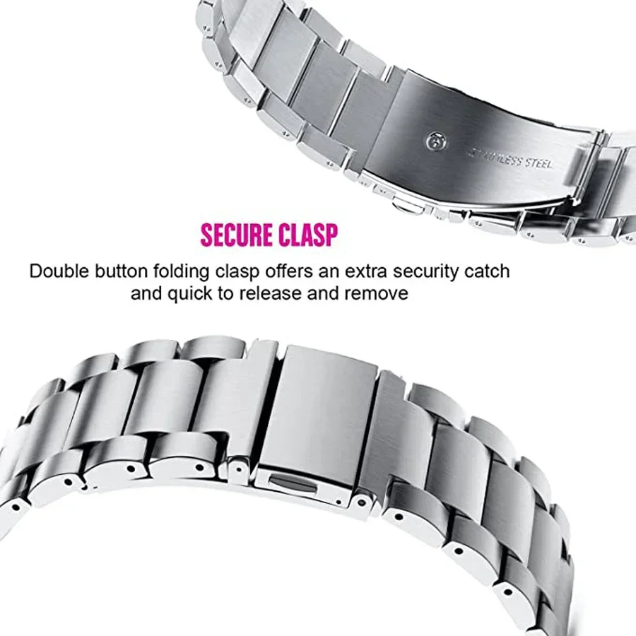 Stainless Steel Bracelet Strap - Color 2 Watch Band Metal Correa