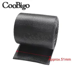 Durable Black Herringbone Woven Nylon Webbing Strap - Ideal for Sewing, Belts, Harnesses, and Bags (10 Yards, 10 - 50mm Width) (Webbing Size 51mm)